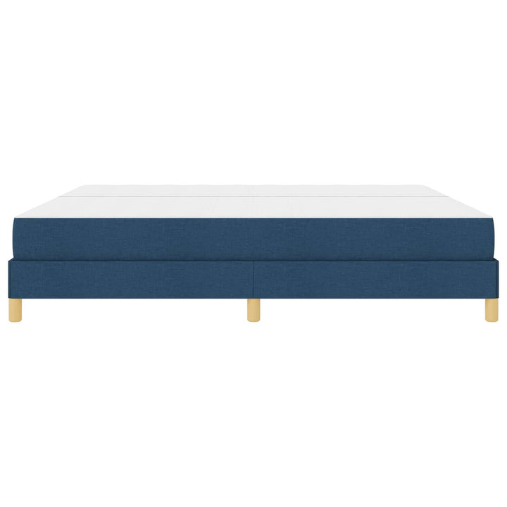 Box spring seng med madras Blå 200 x 200 cm Stof