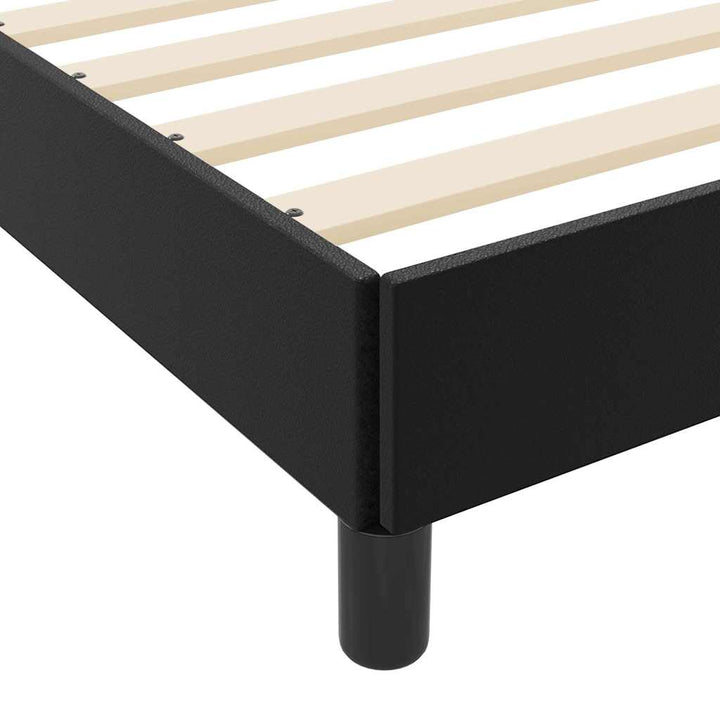 Sengestel med madras Sort 90 x 190 cm Stof