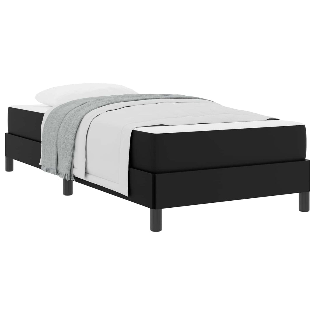 Sengestel med madras Sort 90 x 190 cm Stof