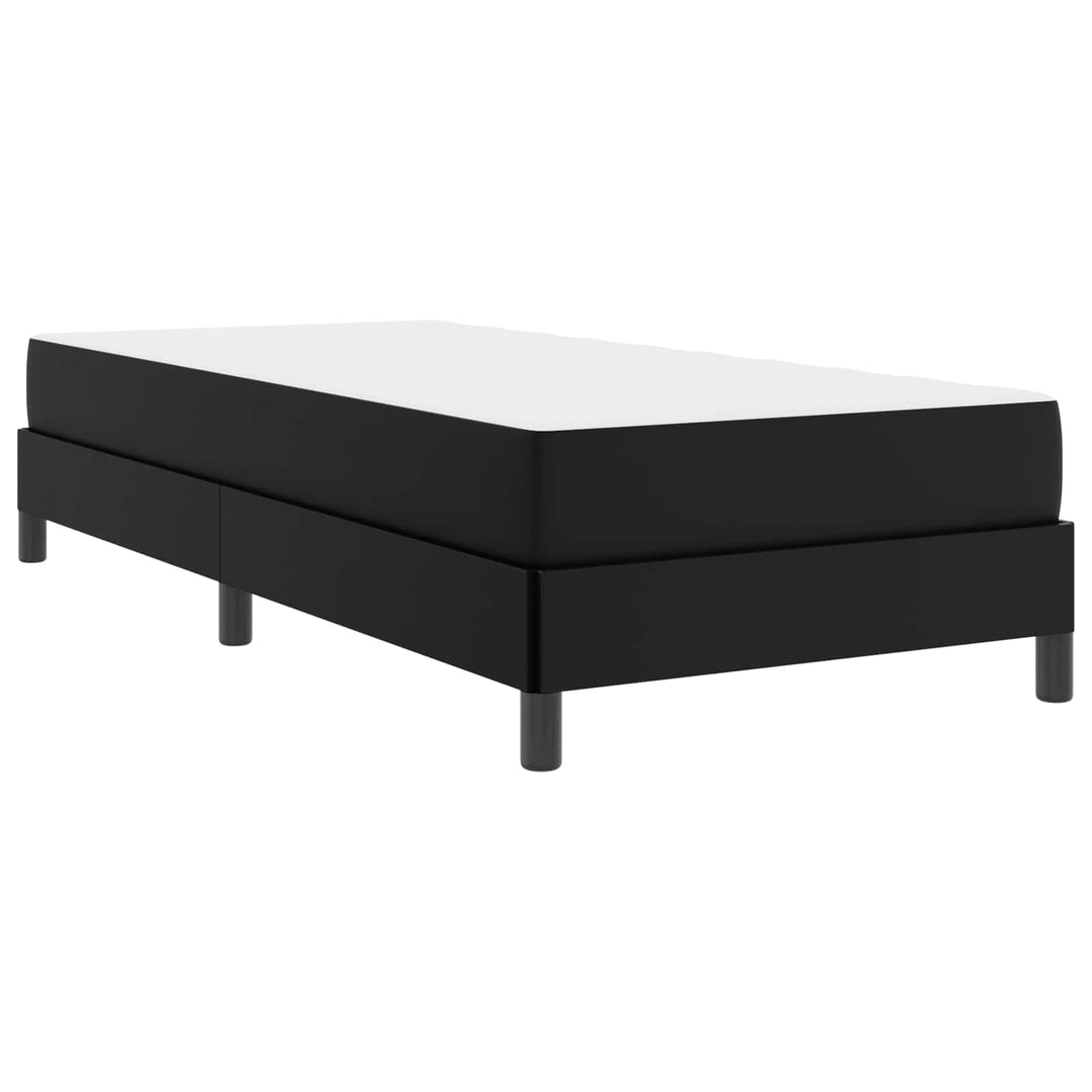 Sengestel med madras Sort 90 x 190 cm Stof