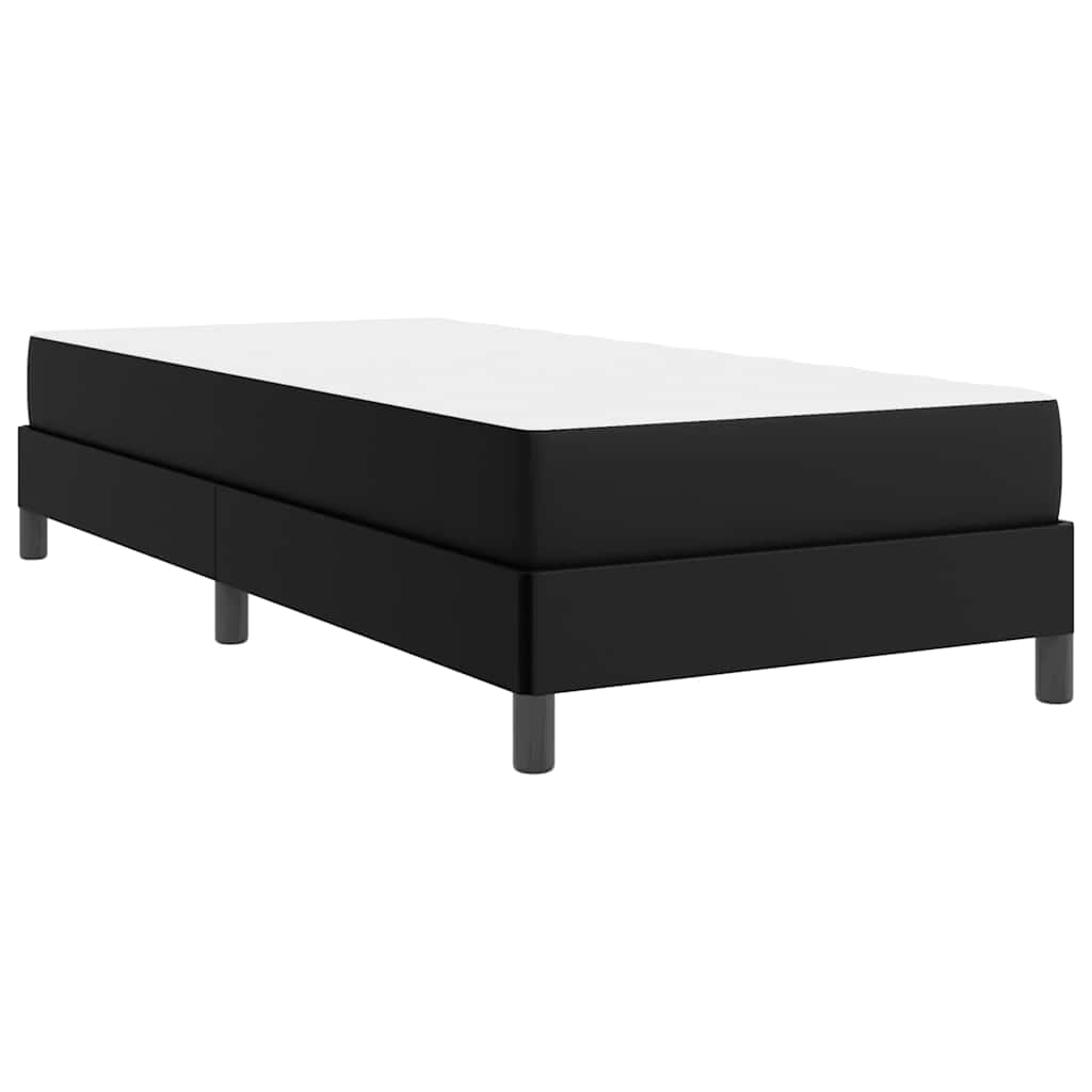 Sengestel med madras Sort 90 x 190 cm Stof