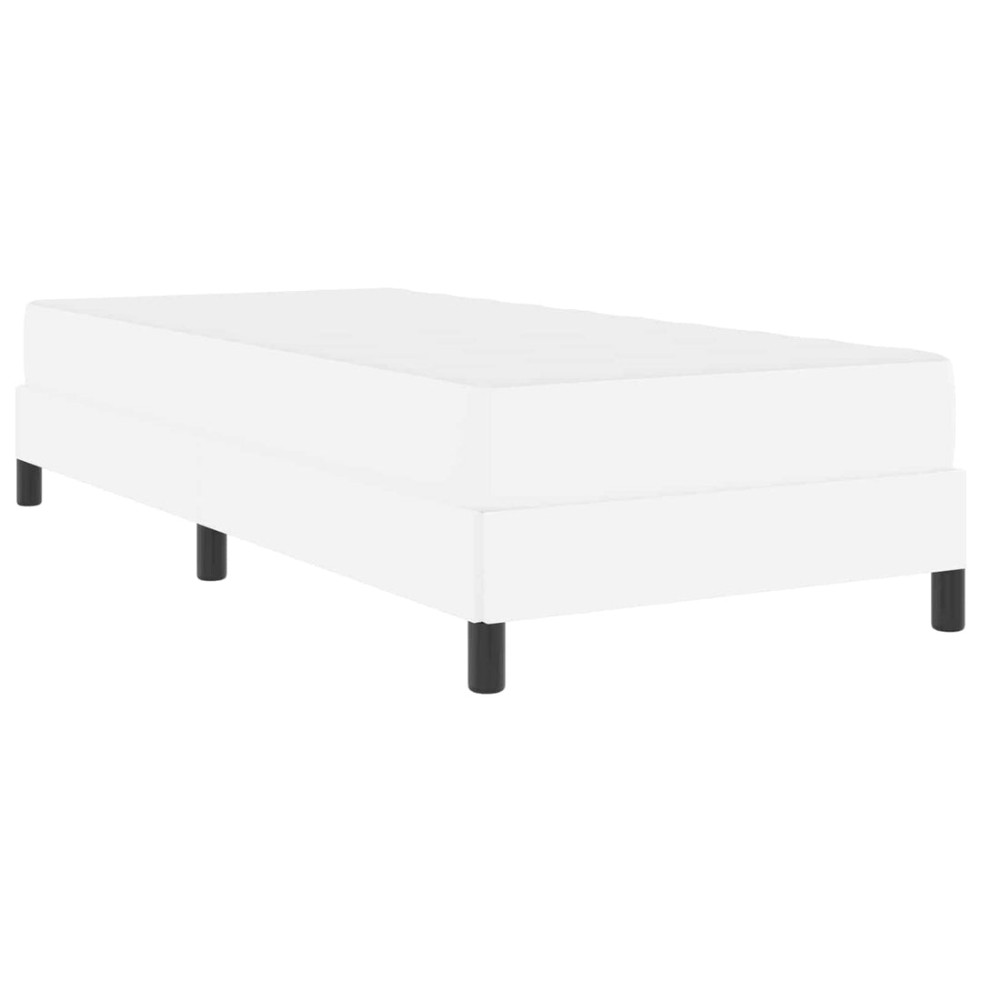 Sengestel med madras Ren Hvid 90 x 190 cm Stof