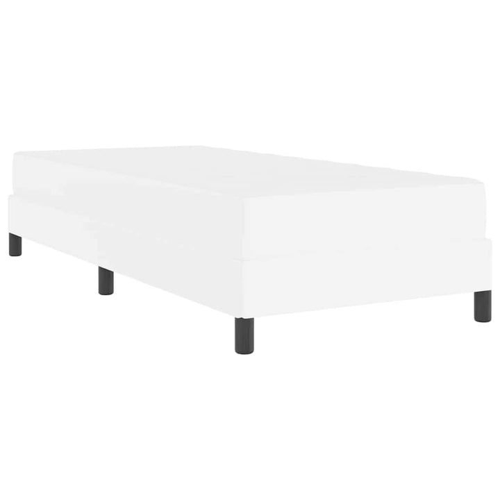 Sengestel med madras Ren Hvid 90 x 190 cm Stof