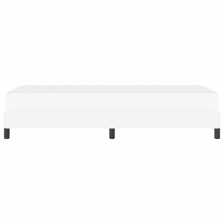 Sengestel med madras Ren Hvid 90 x 190 cm Stof