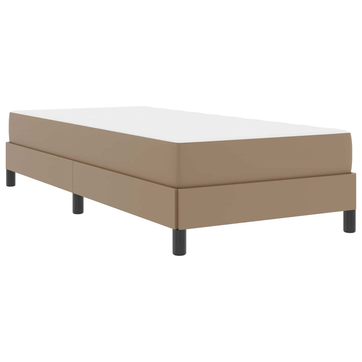 Sengestel med madras Cappuccino 90 x 190 cm Stof