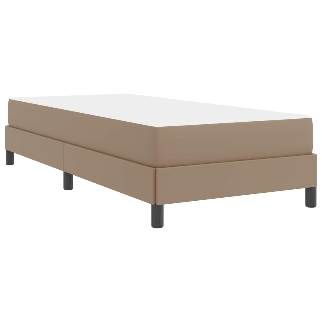 Sengestel med madras Cappuccino 90 x 190 cm Stof