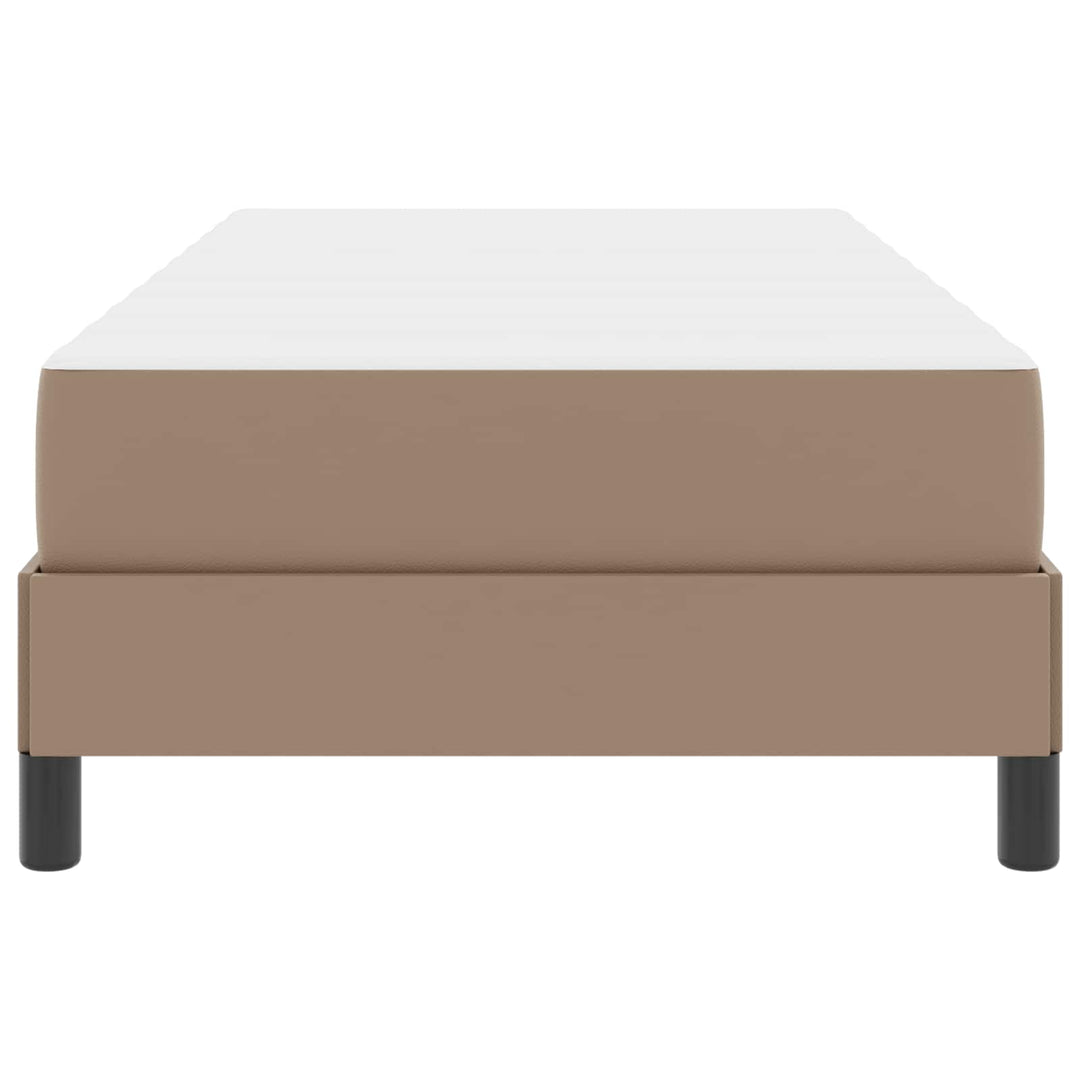 Sengestel med madras Cappuccino 90 x 190 cm Stof