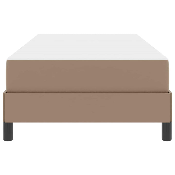 Sengestel med madras Cappuccino 90 x 190 cm Stof