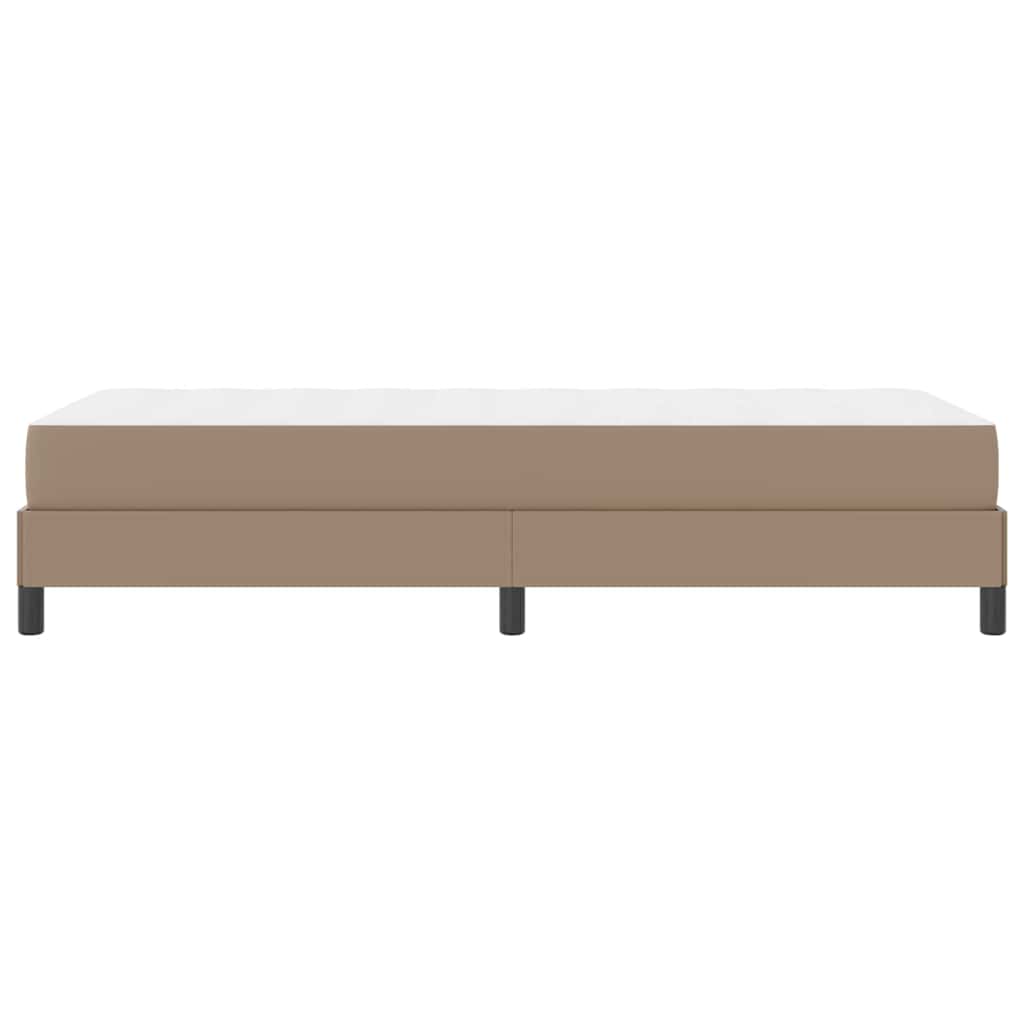 Sengestel med madras Cappuccino 90 x 200 cm Stof