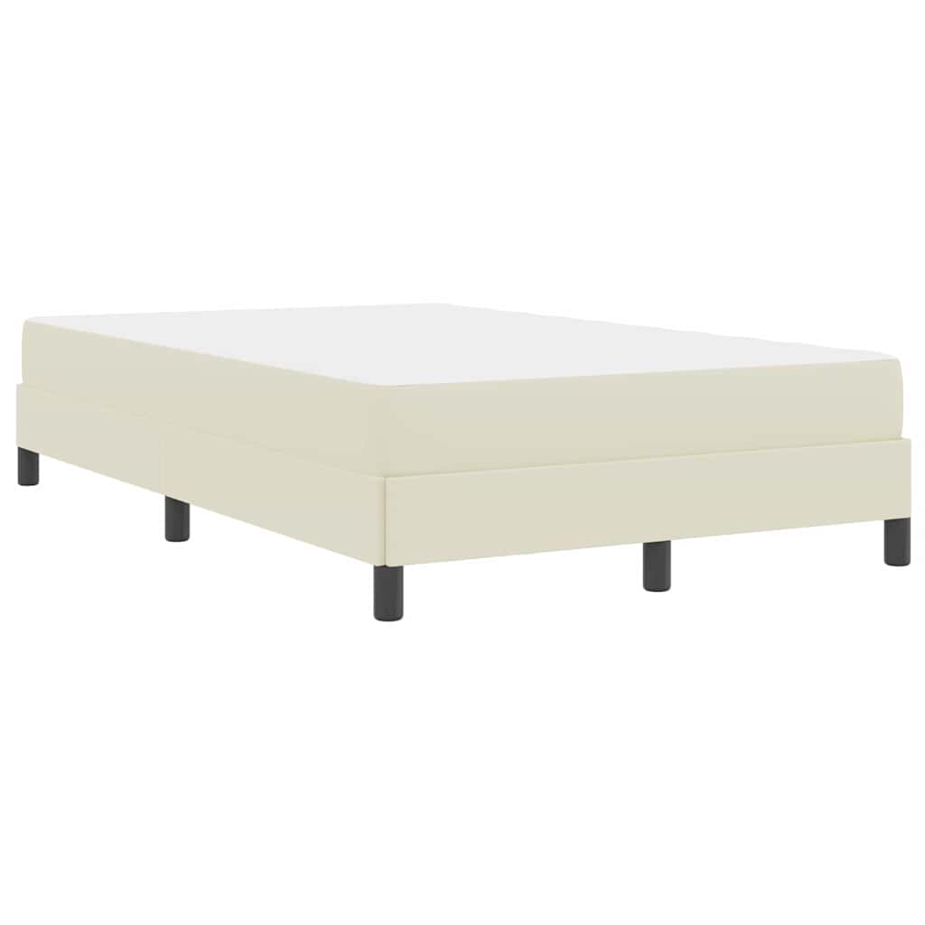 Sengestel med madras Creme 100 x 200 cm Stof