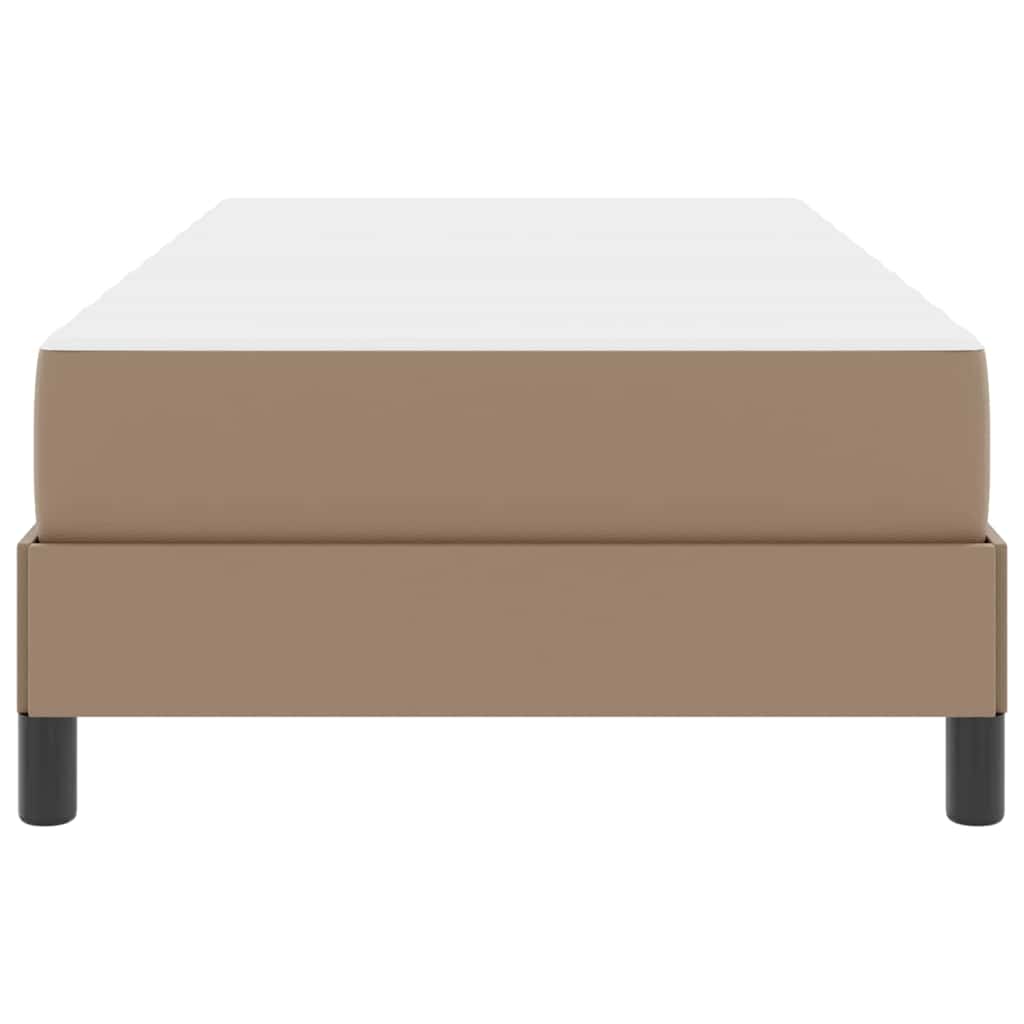 Sengestel med madras Cappuccino 100 x 200 cm Stof