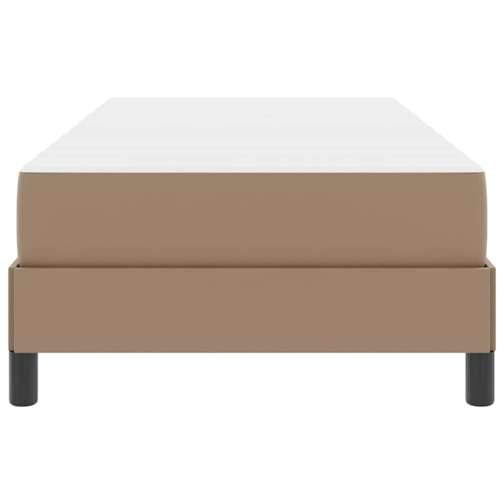 Sengestel med madras Cappuccino 100 x 200 cm Stof