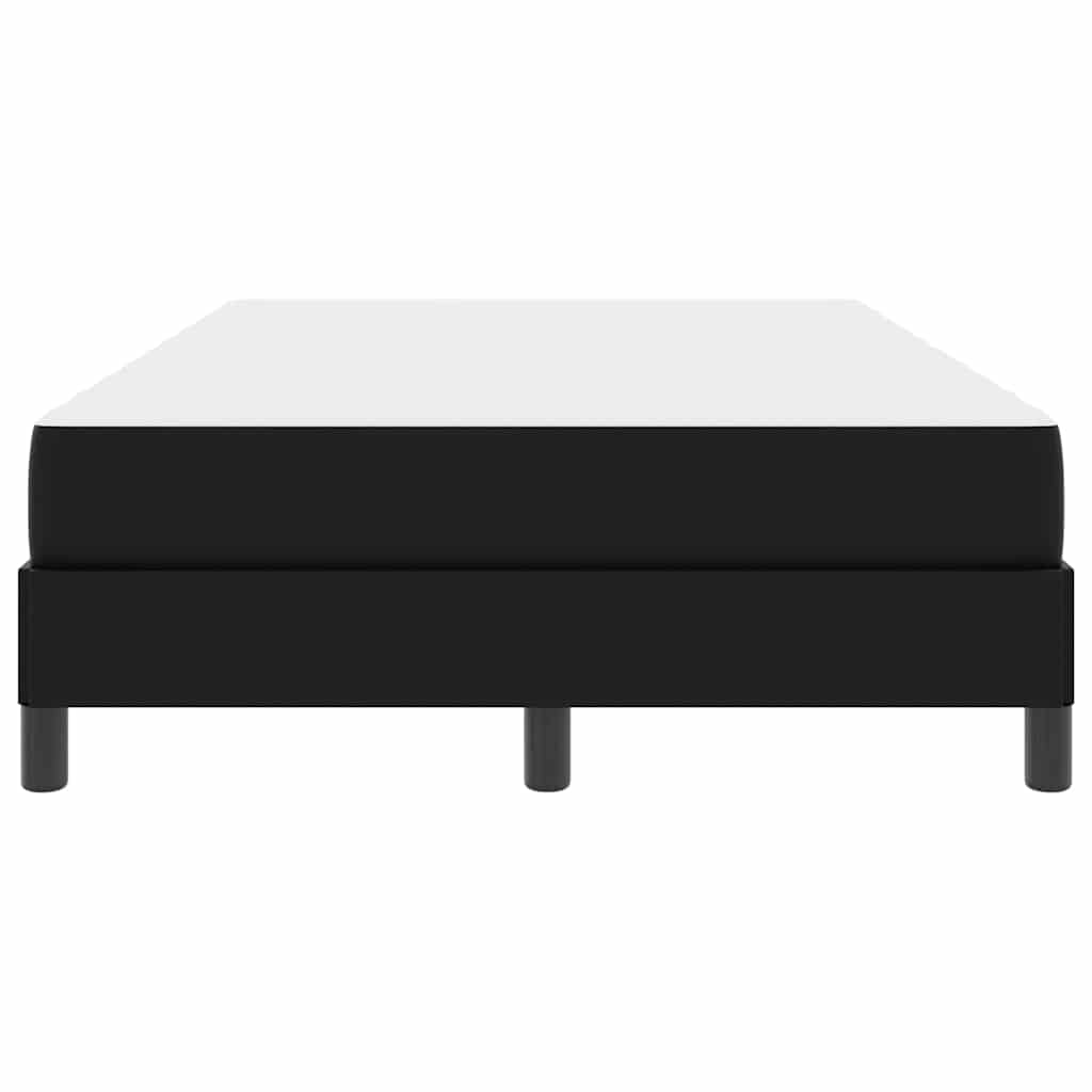 Sengestel med madras Sort 120 x 190 cm Stof