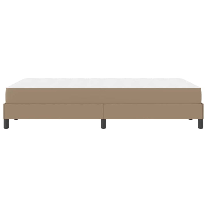 Sengestel med madras Cappuccino 120 x 190 cm Stof