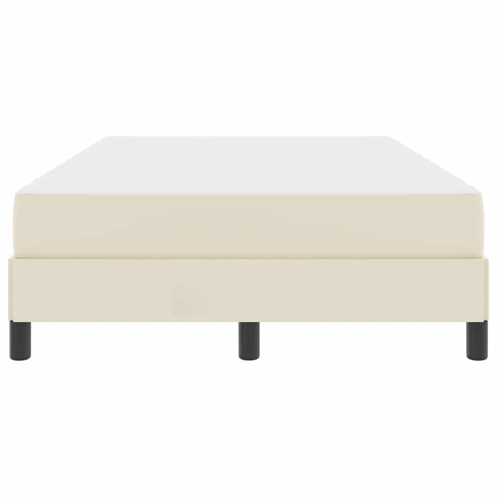 Sengestel med madras Creme 120 x 200 cm Stof