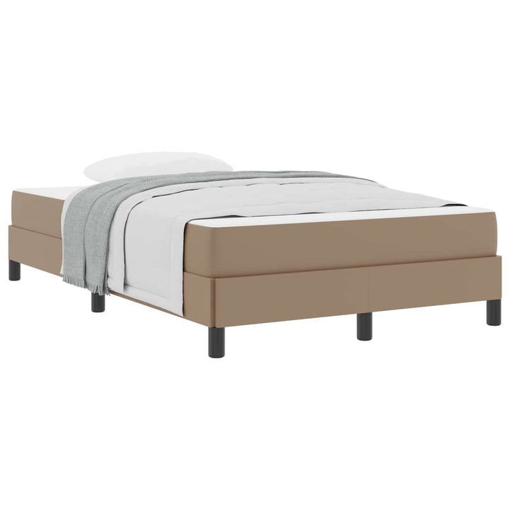 Sengestel med madras Cappuccino 120 x 200 cm Stof