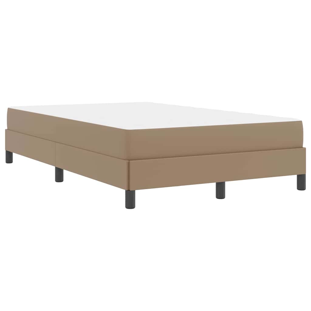 Sengestel med madras Cappuccino 120 x 200 cm Stof