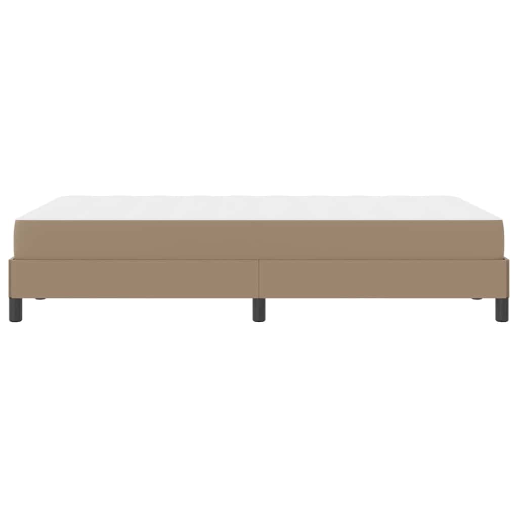 Sengestel med madras Cappuccino 120 x 200 cm Stof