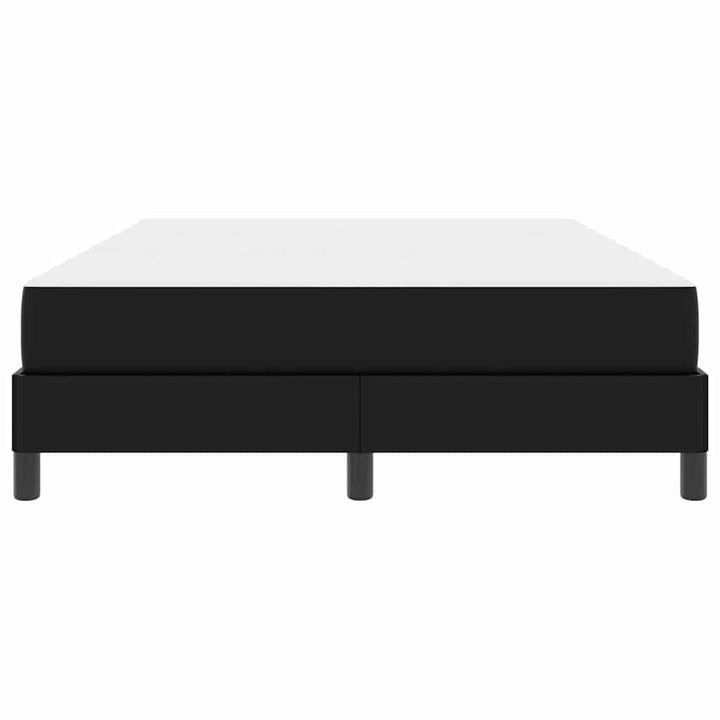 Sengestel med madras Sort 140 x 190 cm Stof