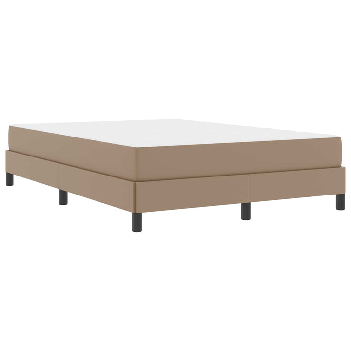 Sengestel med madras Cappuccino 140 x 190 cm Stof
