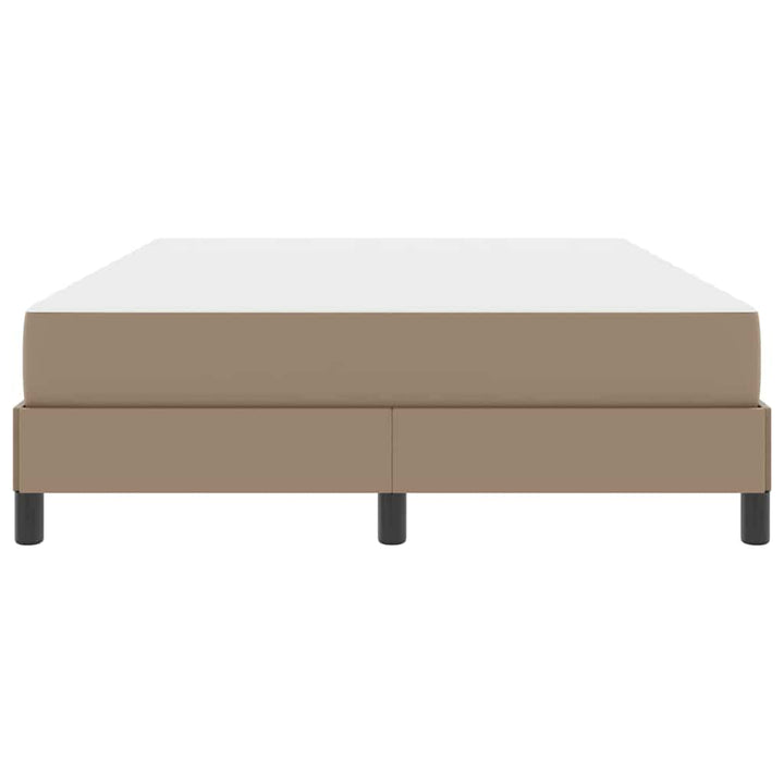 Sengestel med madras Cappuccino 140 x 190 cm Stof