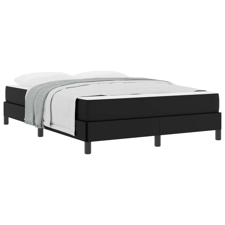 Sengestel med madras Sort 140 x 200 cm Stof