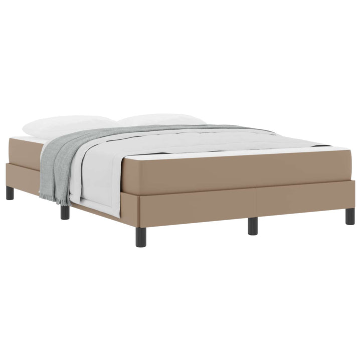 Sengestel med madras Cappuccino 140 x 200 cm Stof