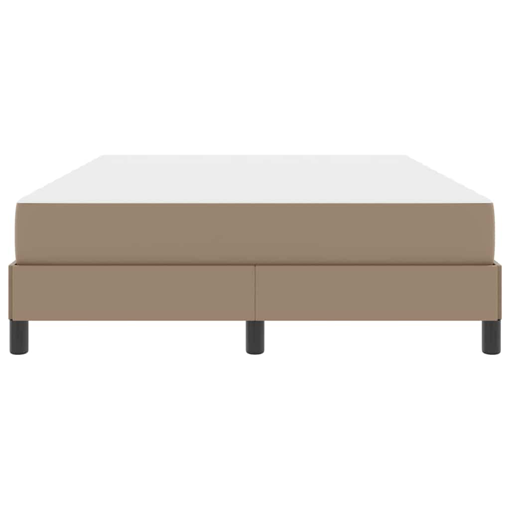 Sengestel med madras Cappuccino 140 x 200 cm Stof
