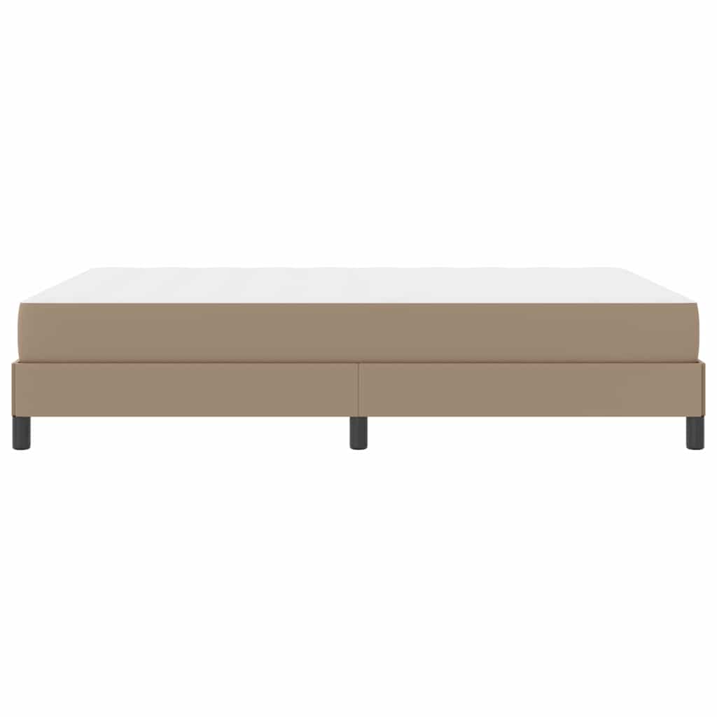 Sengestel med madras Cappuccino 140 x 200 cm Stof