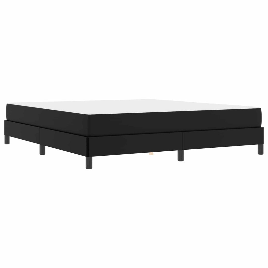Sengestel med madras Sort 180 x 200 cm Stof