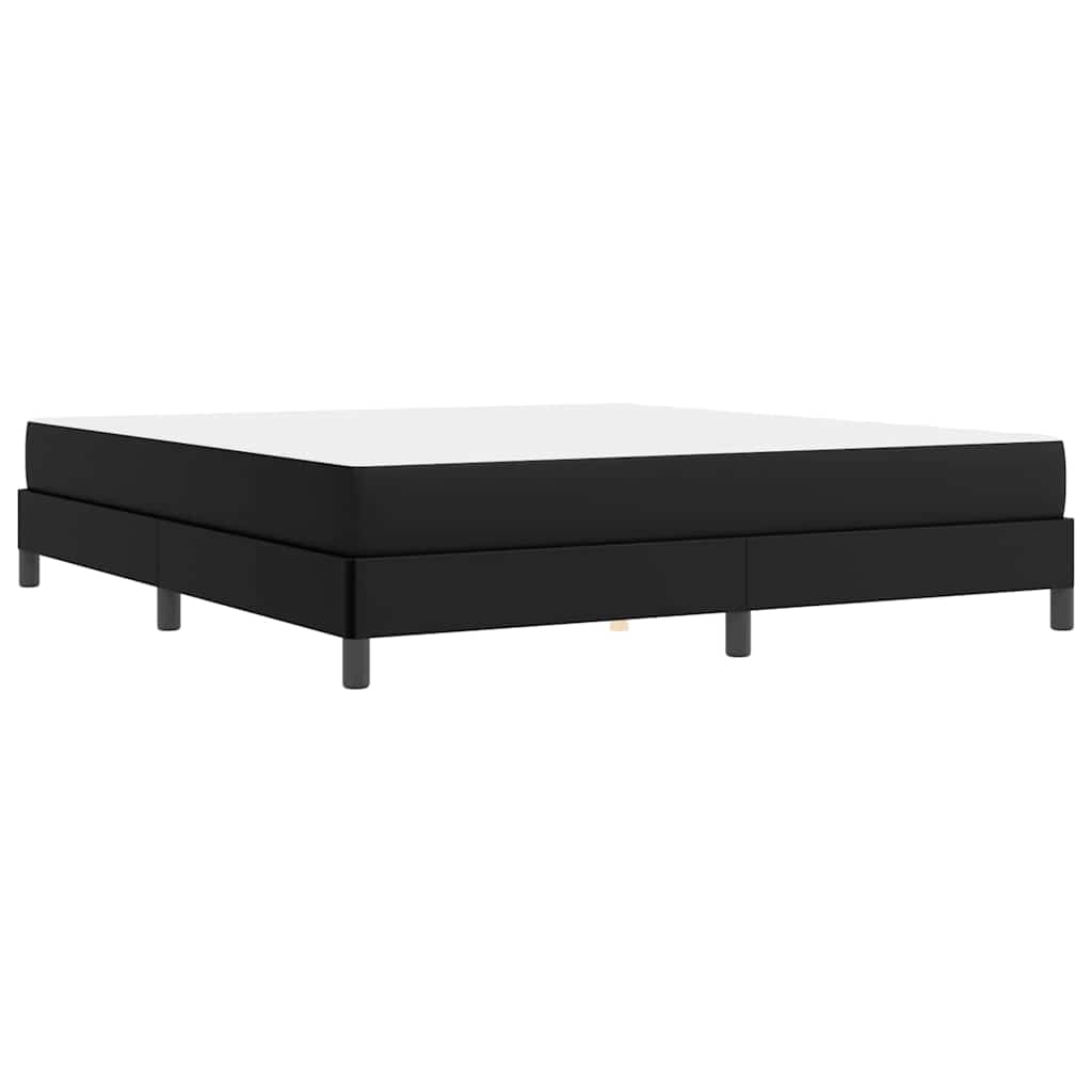 Sengestel med madras Sort 180 x 200 cm Stof