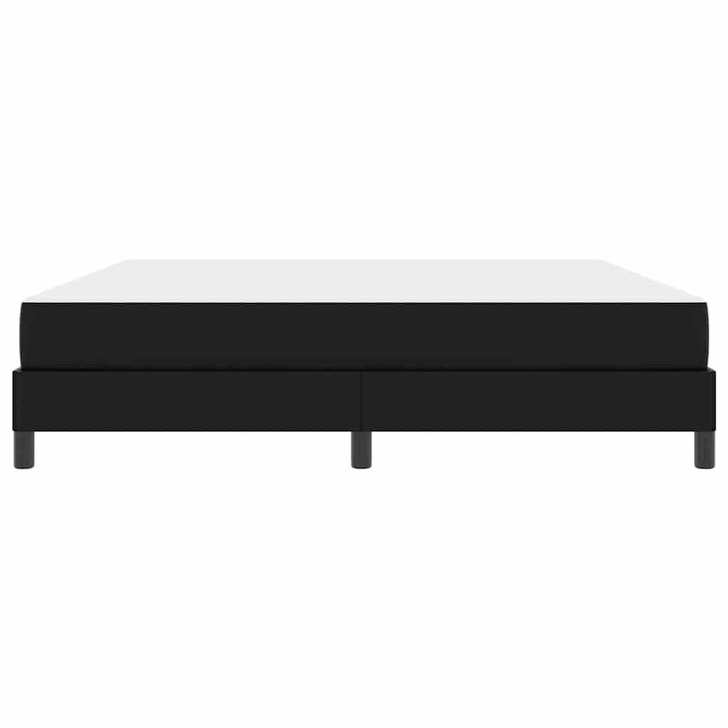 Sengestel med madras Sort 180 x 200 cm Stof