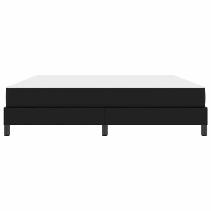 Sengestel med madras Sort 180 x 200 cm Stof