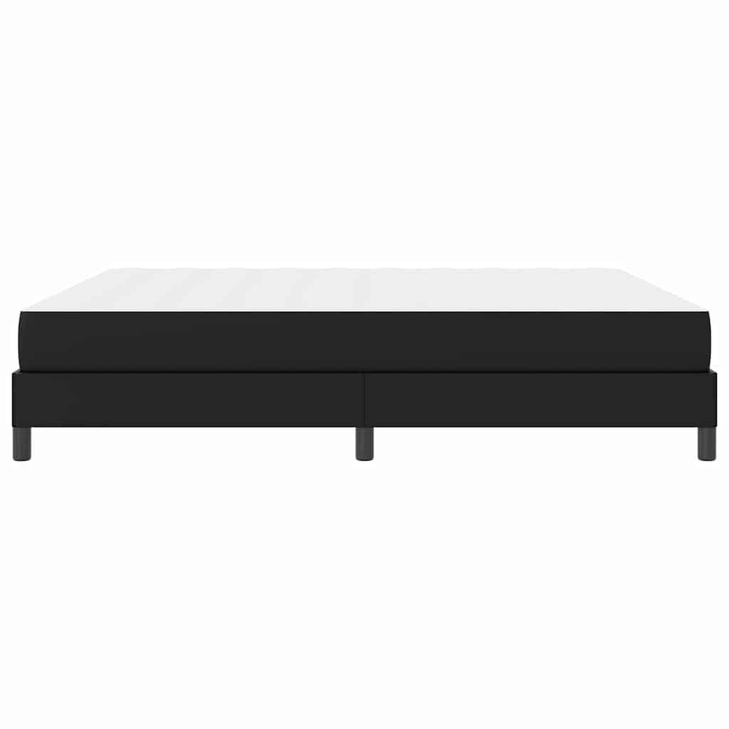 Sengestel med madras Sort 180 x 200 cm Stof