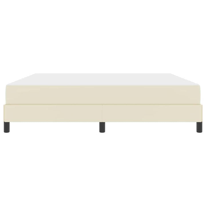 Sengestel med madras Creme 180 x 200 cm Stof