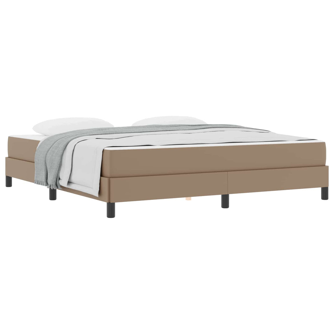 Sengestel med madras Cappuccino 180 x 200 cm Stof