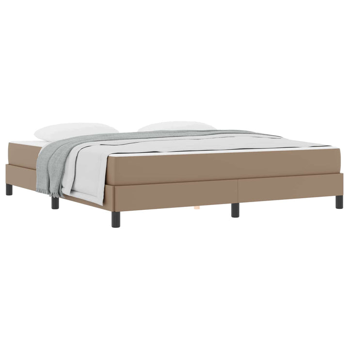 Sengestel med madras Cappuccino 180 x 200 cm Stof