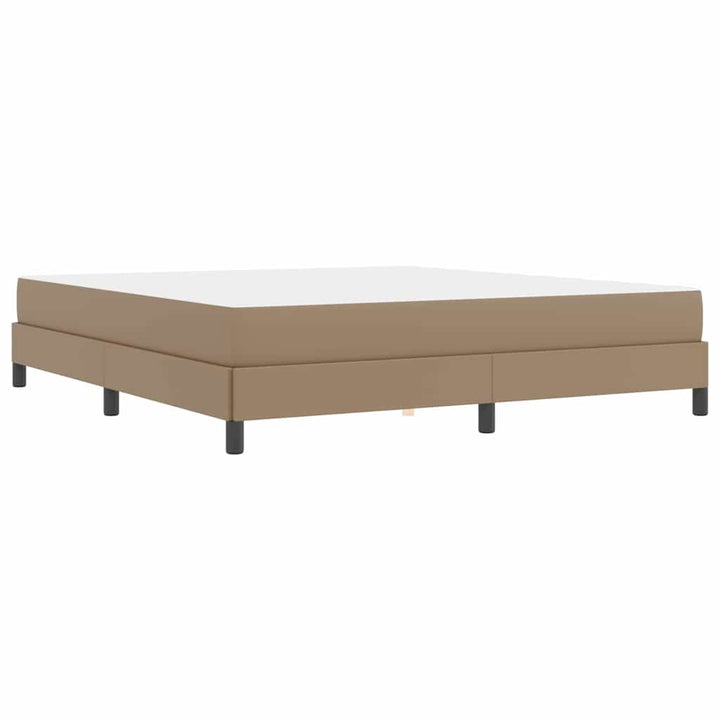 Sengestel med madras Cappuccino 180 x 200 cm Stof