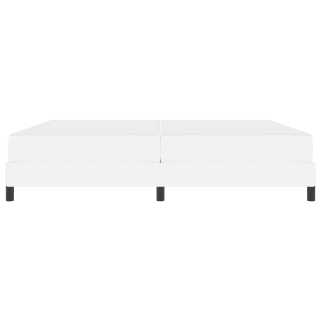 Sengestel med madras Ren Hvid 200 x 200 cm Stof