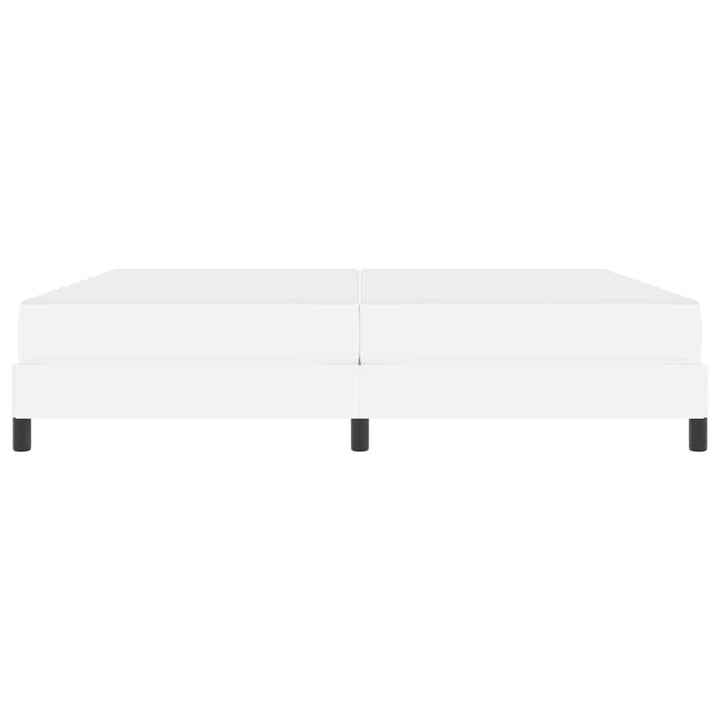 Sengestel med madras Ren Hvid 200 x 200 cm Stof
