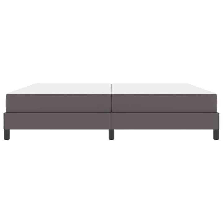 Sengestel med madras Grå 200 x 200 cm Stof