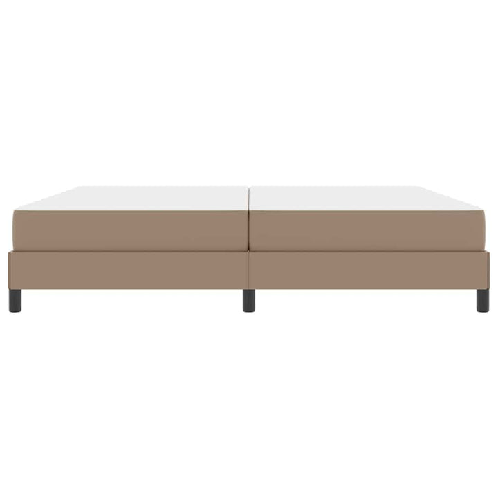 Sengestel med madras Cappuccino 200 x 200 cm Stof