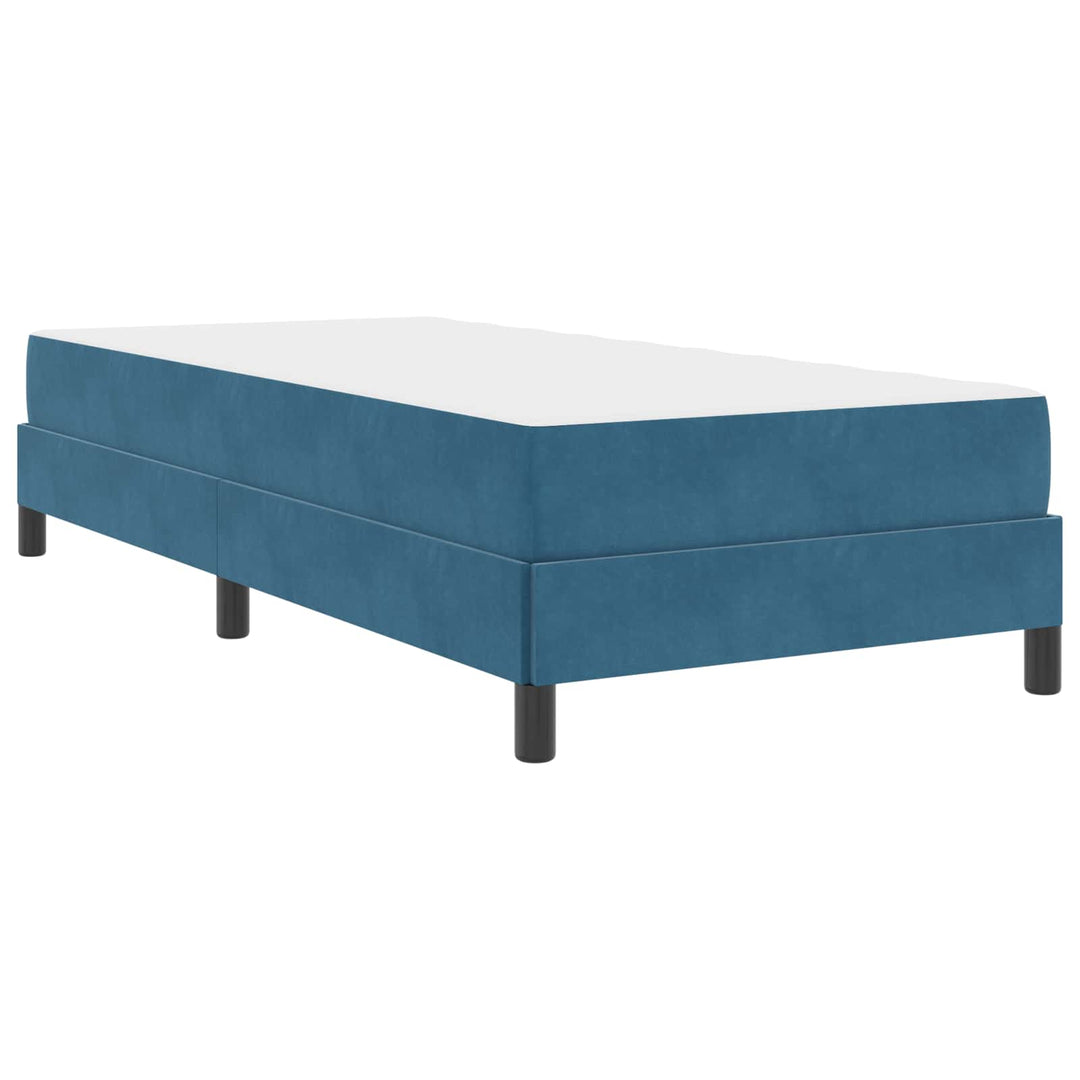 Box spring seng med madras Mørk blå 80 x 200 cm Stof