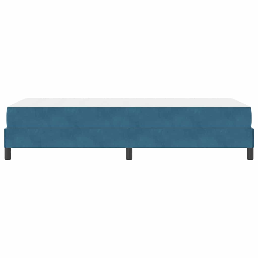 Box spring seng med madras Mørk blå 80 x 200 cm Stof