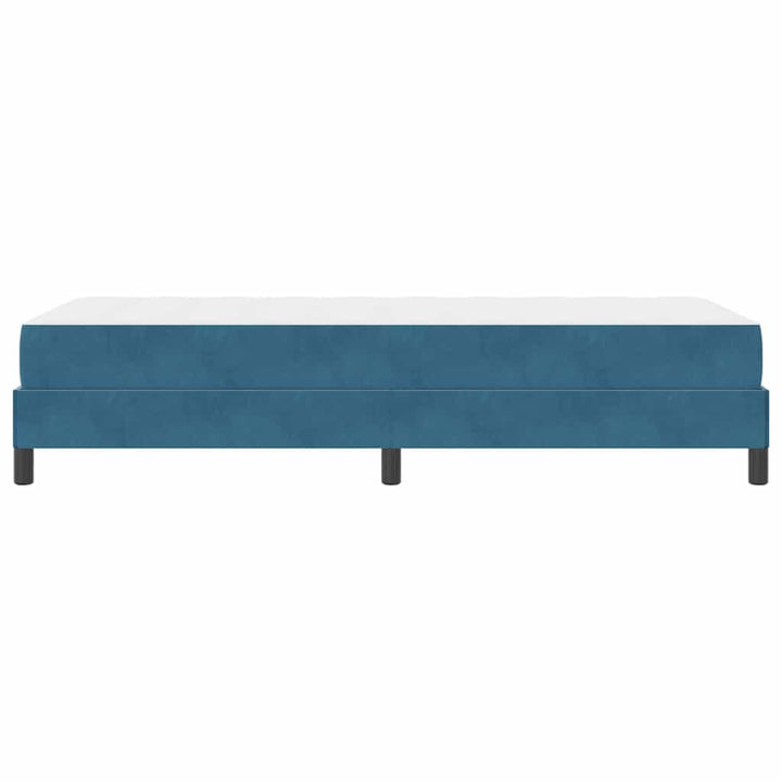 Box spring seng med madras Mørk blå 80 x 200 cm Stof