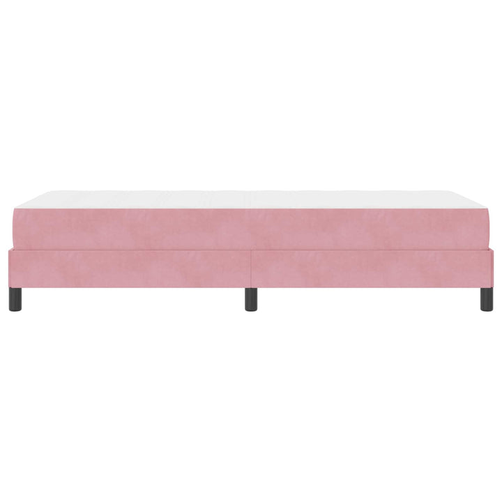 Box spring seng med madras Lyserød 80 x 200 cm Stof