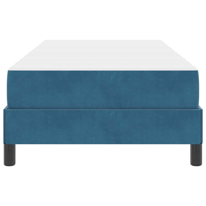 Box spring seng med madras Mørk blå 90 x 190 cm Stof