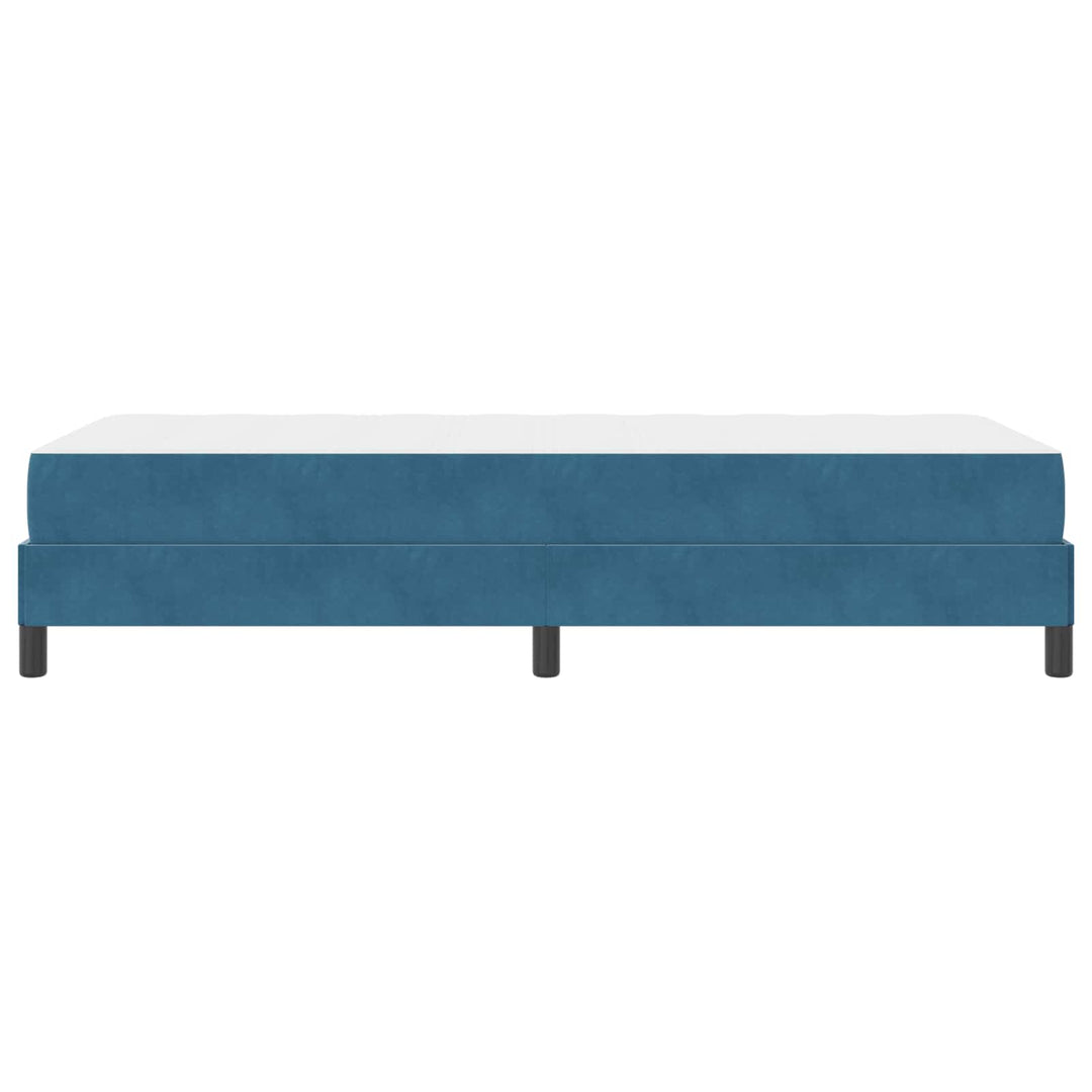 Box spring seng med madras Mørk blå 90 x 200 cm Stof