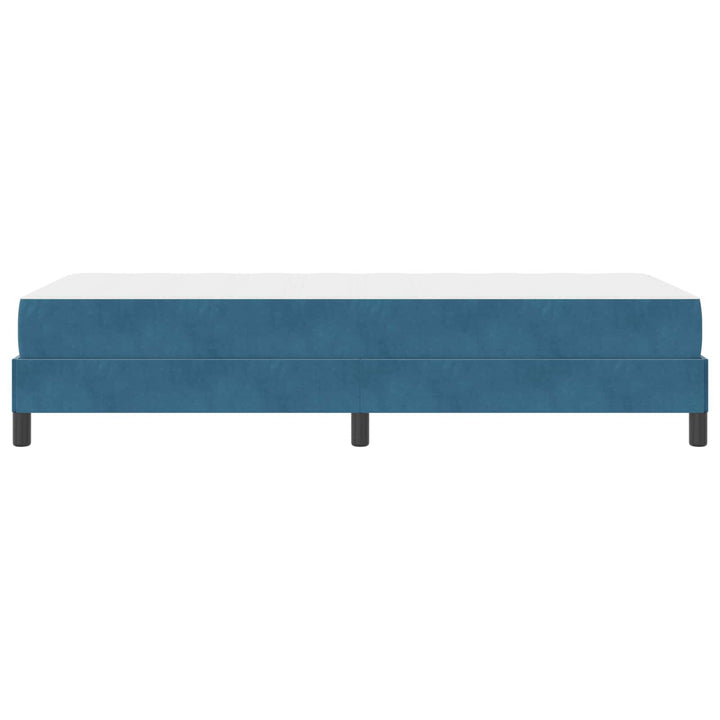 Box spring seng med madras Mørk blå 90 x 200 cm Stof
