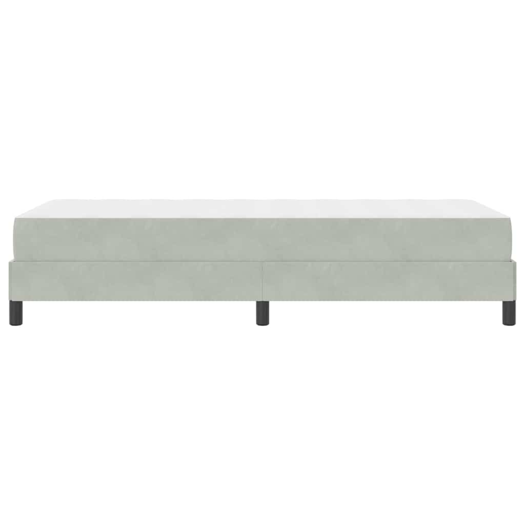 Box spring seng med madras Lysegrå 100 x 200 cm Stof